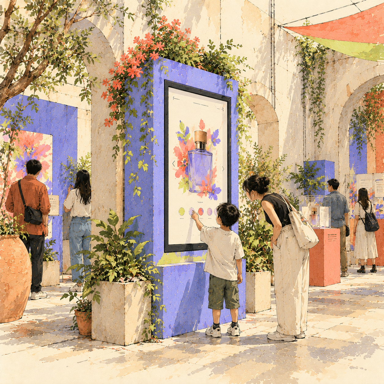 Interactive brand activation in a physical space